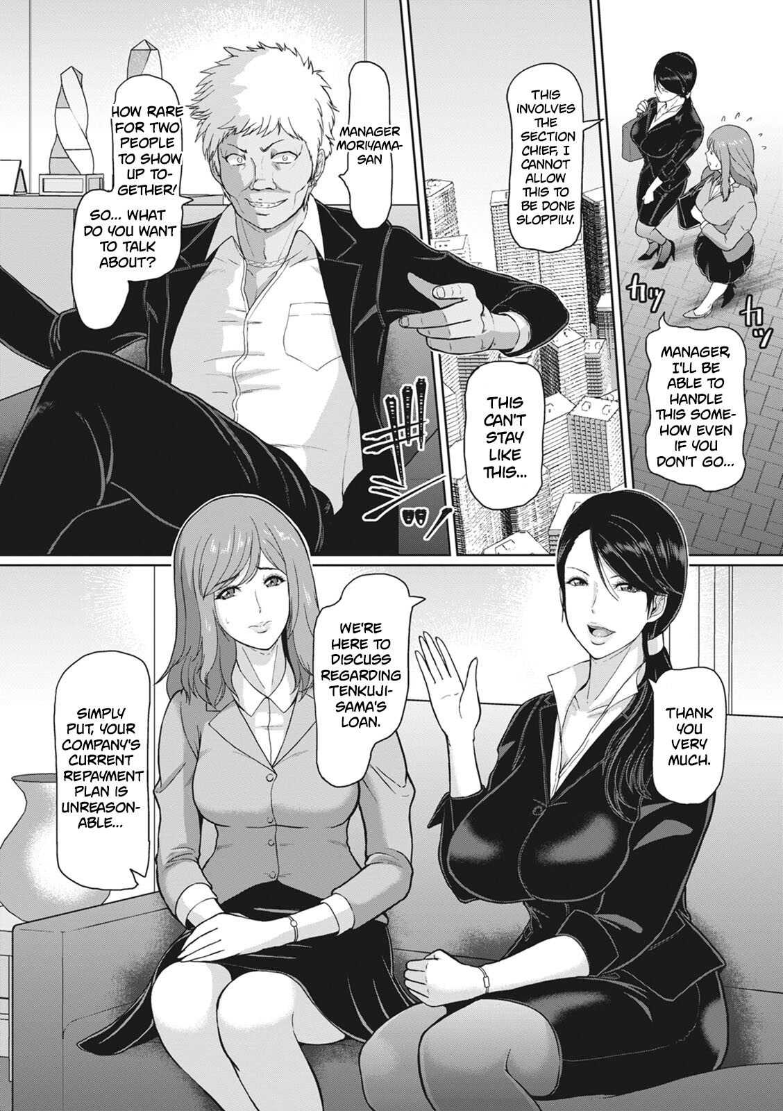 Hentai Manga Comic-The indecent career woman-Read-2
